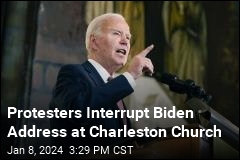 Protesters Interrupt Biden Address at Charleston Church