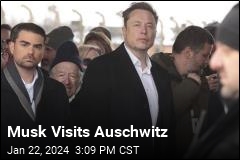 Musk Visits Auschwitz