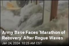 Huge Rogue Waves Batter Island Hosting US Army Base