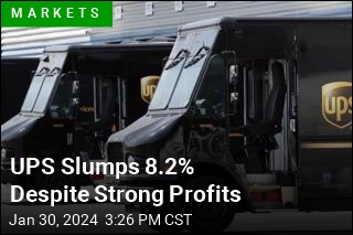 UPS Drops Sharply Despite Strong Profits