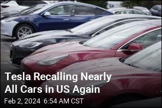 Tesla Recalling Nearly All Cars in US Again