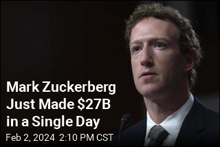 Mark Zuckerberg Just Made $27B in a Single Day