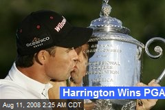Harrington Wins PGA