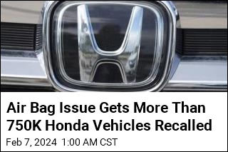 Honda Recalls More Than 750K Vehicles Over Air Bag Issue