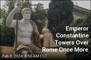 Emperor Constantine Towers Over Rome Once More