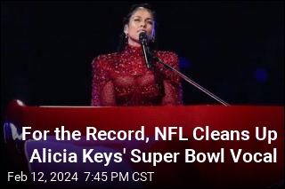 For the Record, NFL Cleans Up Alicia Keys&#39; Super Bowl Vocal