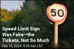 Hundreds Fight Fines After Fake Speed-Limit Sign