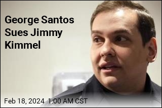 George Santos Sues Jimmy Kimmel
