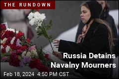 Russia Detains Navalny Mourners