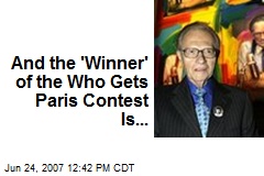 And the 'Winner' of the Who Gets Paris Contest Is...