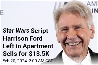 Script Harrison Ford Left in Apartment Sells for $13.5K