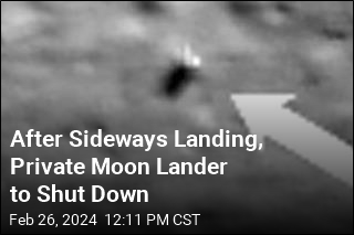After Sideways Landing, Lunar Lander Will Shut Down Early
