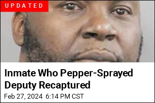Murder Suspect Pepper-Sprays Louisiana Deputy, Escapes