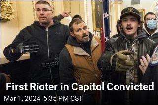 Jury Convicts First Rioter to Enter Capitol