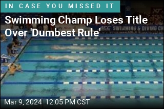 Swimming Champ Loses Title Over 'Dumbest Rule'