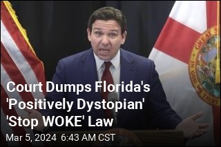 Florida&#39;s &#39;Stop WOKE&#39; Law Deemed &#39;Positively Dystopian&#39;