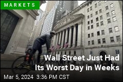 Wall Street Just Had Its Worst Day in Weeks