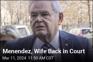 Menendez, Wife Plead Not Guilty