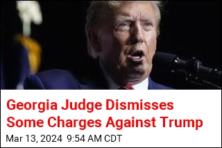 Georgia Judge Dismisses Some Charges Against Trump