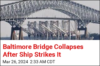Baltimore Bridge Collapses, Sending Vehicles Into Water