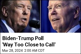Biden-Trump Poll &#39;Way Too Close to Call&#39;