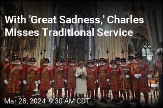 With &#39;Great Sadness,&#39; Charles Misses Traditional Service