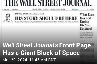 Wall Street Journal&#39;s Front Page Has a Giant Block of Space