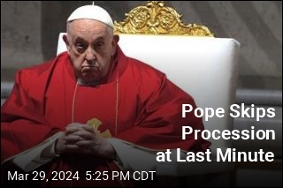 Pope Cuts Back on Good Friday 'to Conserve Health'