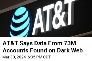 AT&amp;T Says Data From 73M Accounts Found on Dark Web