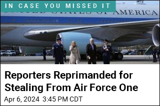 Journalists Reprimanded for Stealing From Air Force One