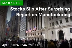 Stocks Slip After Surprising Report on Manufacturing