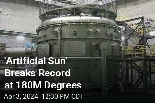 &#39;Artificial Sun&#39; Breaks Record at 180M Degrees