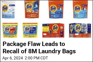Package Flaw Leads to Recall of 8M Laundry Bags