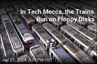 In Tech Mecca, the Trains Run on Floppy Disks