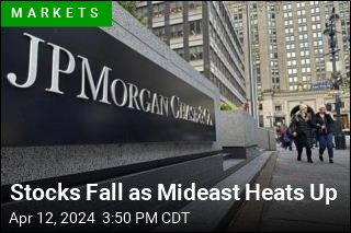 Stocks Fall as Mideast Heats Up