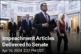 Impeachment Articles Delivered to Senate