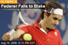 Federer Falls to Blake