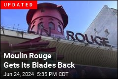 Famous Moulin Rouge Windmill Blades Collapse