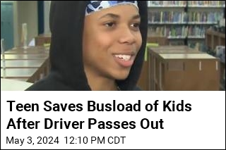 Teen Saves Busload of Kids After Driver Passes Out