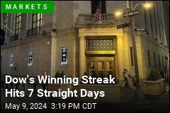 Dow&#39;s Winning Streak Hits 7 Straight Days