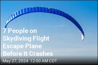 7 People on Skydiving Flight Escape Plane Before It Crashes