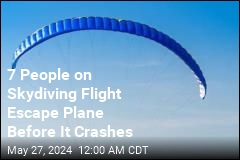 7 People on Skydiving Flight Escape Plane Before It Crashes