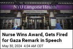 Nurse Fired for Gaza Remark in Award Speech