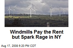 Windmills Pay the Rent but Spark Rage in NY