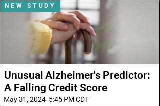 Unusual Alzheimer's Predictor: a Falling Credit Score