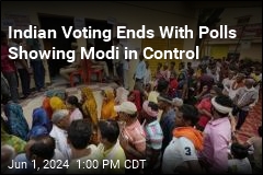 Indian Voting Ends With Modi on Track to Equal Nehru&#39;s Tenure