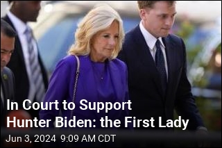 First Lady Jill Biden Is in Court to Support Hunter