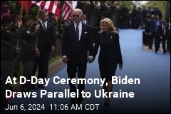 At D-Day Ceremony, Biden Draws Parallel to Ukraine