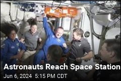 After More Drama, Astronauts Arrive for &#39;a Little Dance Party&#39;