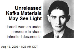 Unreleased Kafka Materials May See Light